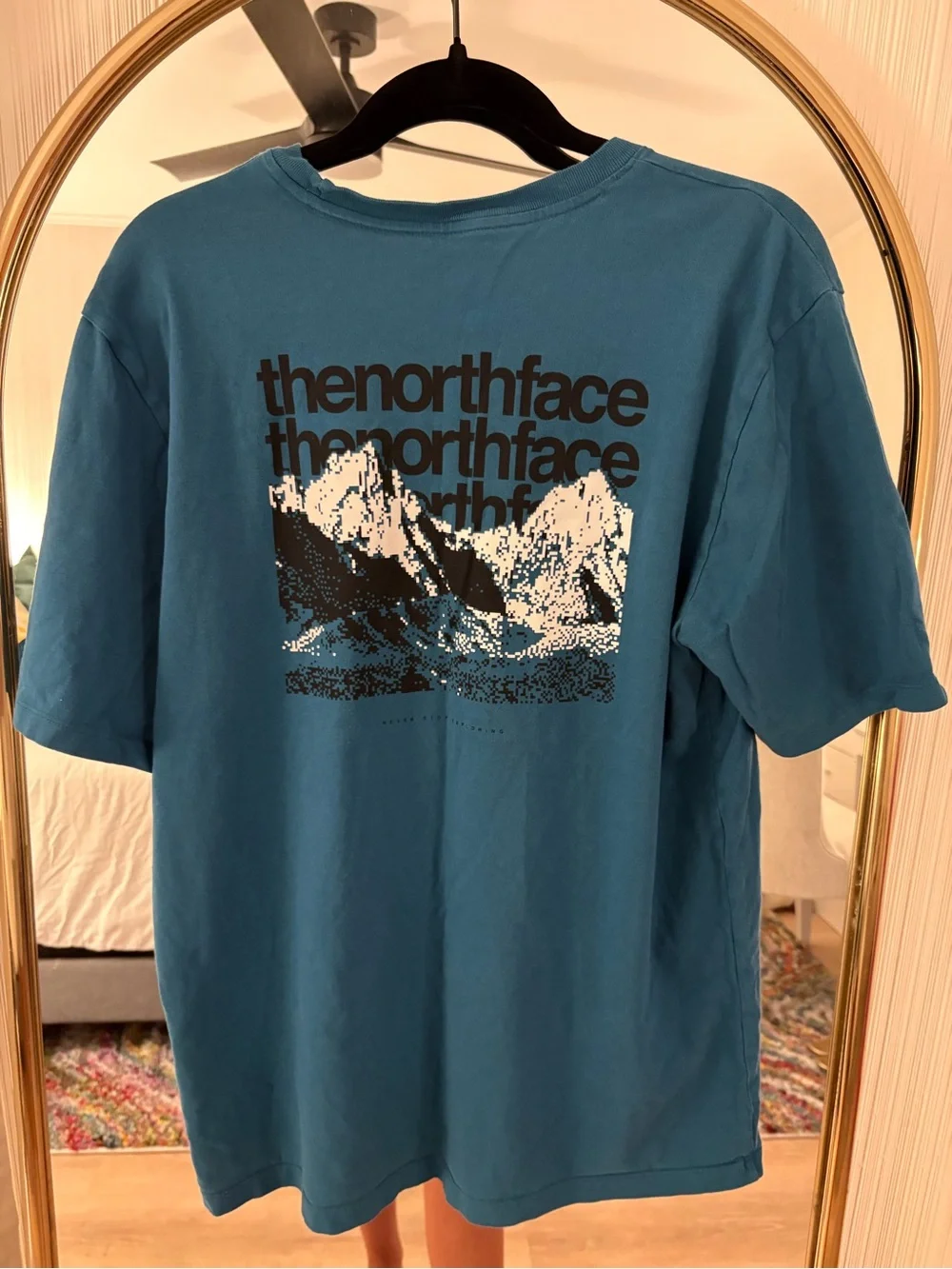 The North Face Men's Teal Short Sleeve Logo Tee